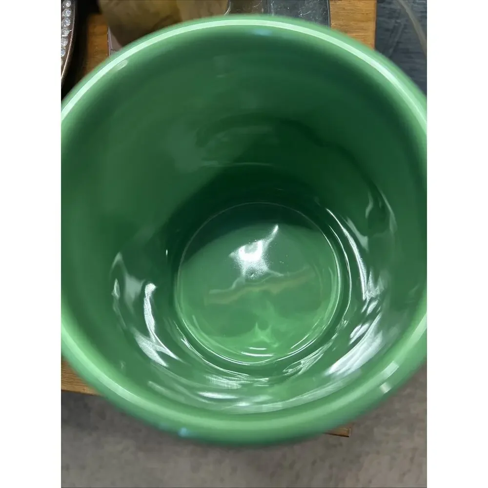 M&Ms Ceramic Green Jar 2010 Official Licensed Product 6.5 Inch
